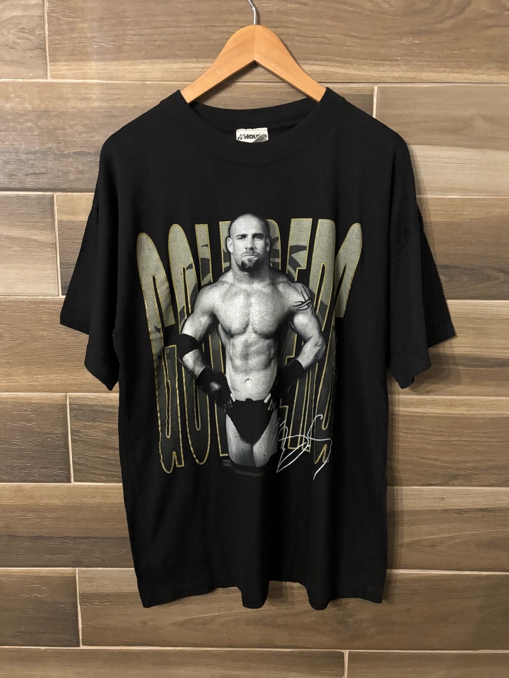 Vintage WCW Bill Goldberg 1998 Black T Shirt  Large Rare Wrestling 90s Y2K